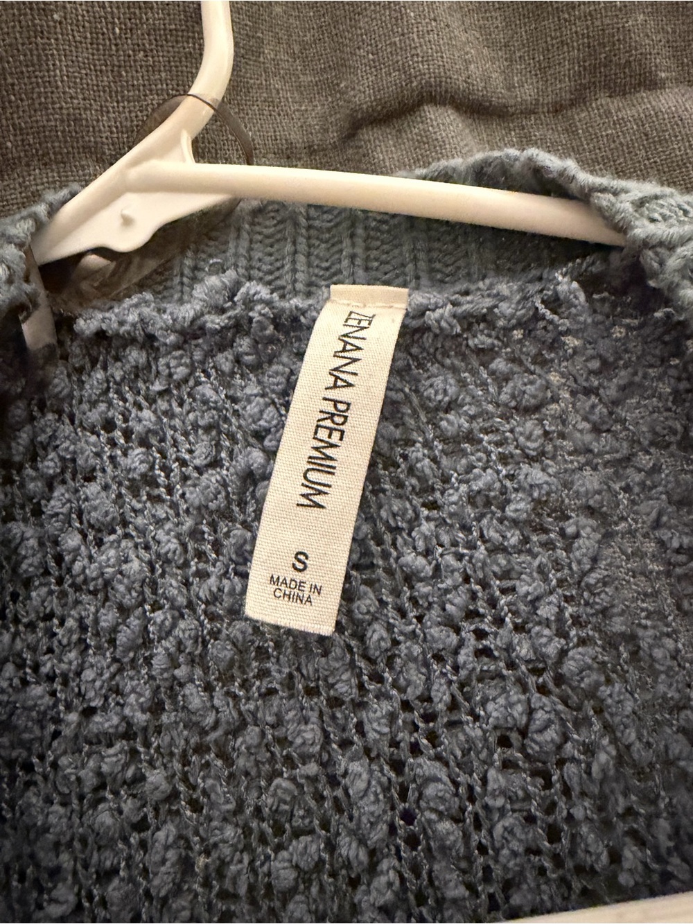 Zenana Outfitters Chunky Open-Front Cardigan - Gray - Picture 2 of 2